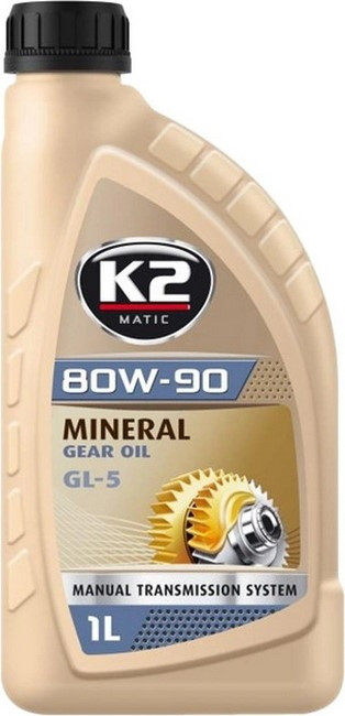 Трансмиссионное масло K2 Matic 80W-90 GL-4/GL-5 1L