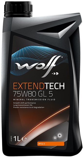 Трансмиссионное масло WOLF Extendtech 75W-80 GL5