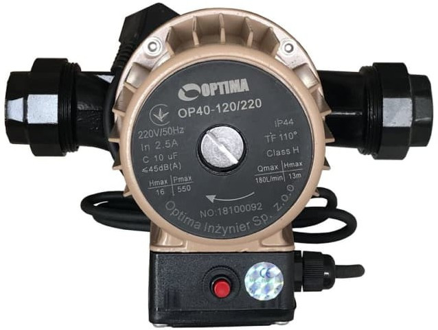 Циркуляционный насос Optima OP40-120/220 12 м 2 220 мм
