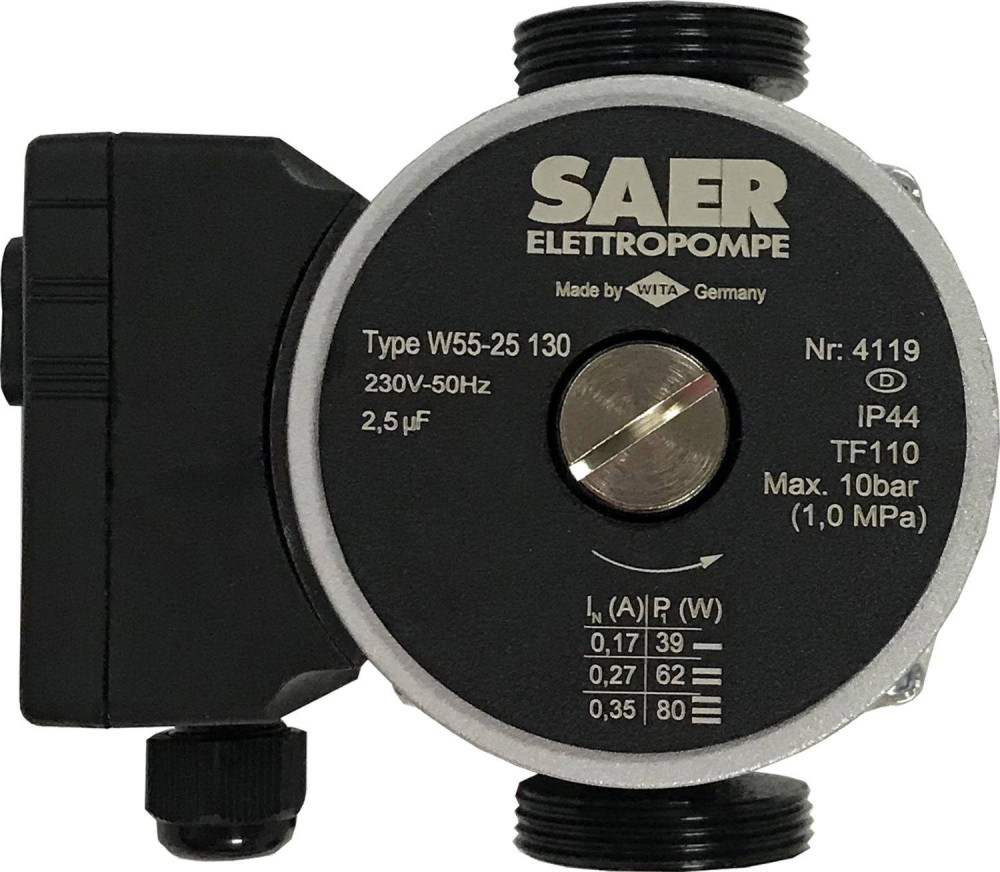 Циркуляционный насос Saer W55-25 130 6 м мм