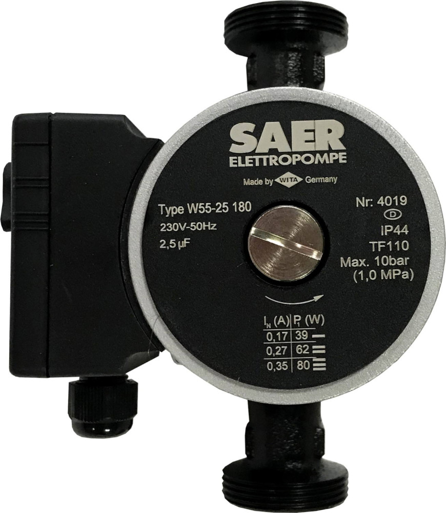 Циркуляционный насос Saer W55-25 180 6 м мм