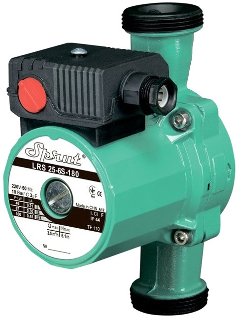 Циркуляционный насос Sprut LRS 25-6S-180 6.1 м 1 1/2 180 мм