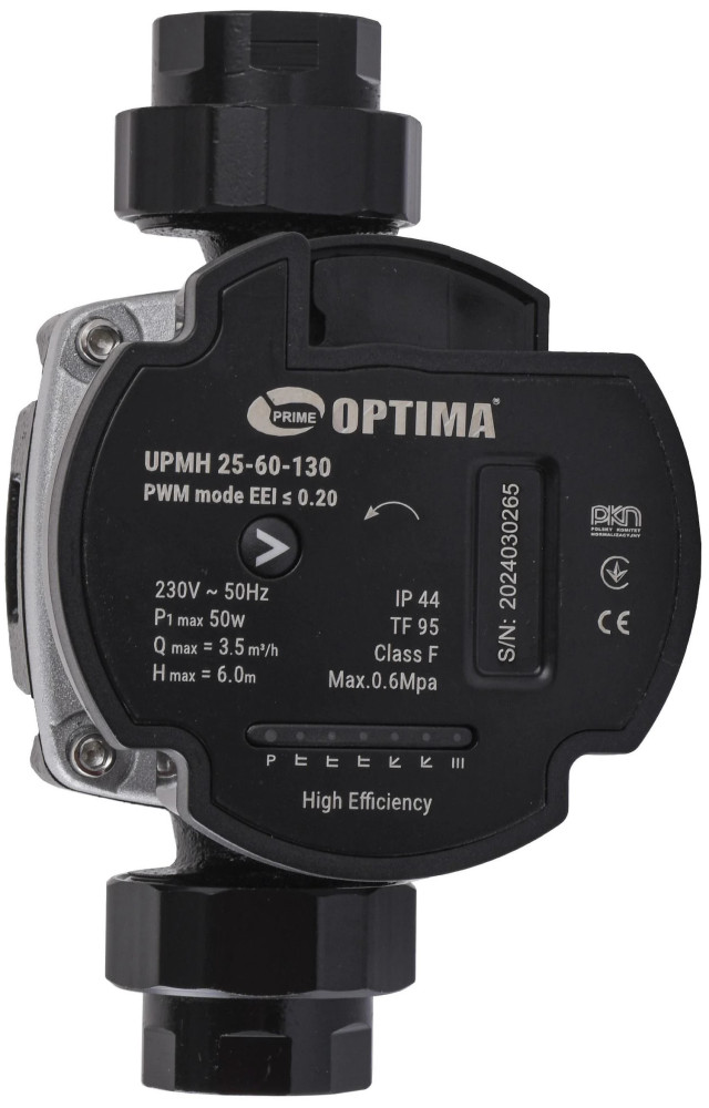 Циркуляционный насос Optima Prime UPMH 25-60 Auto 130 6 м 1 1/2 мм