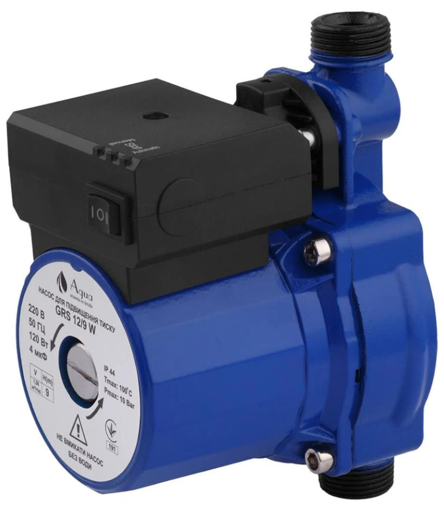 Циркуляционный насос Agua GRS 12/9W 9 м 3/4 165 мм