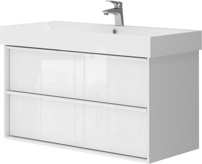 Тумба под умывальник Devit Quadra 100 083100W