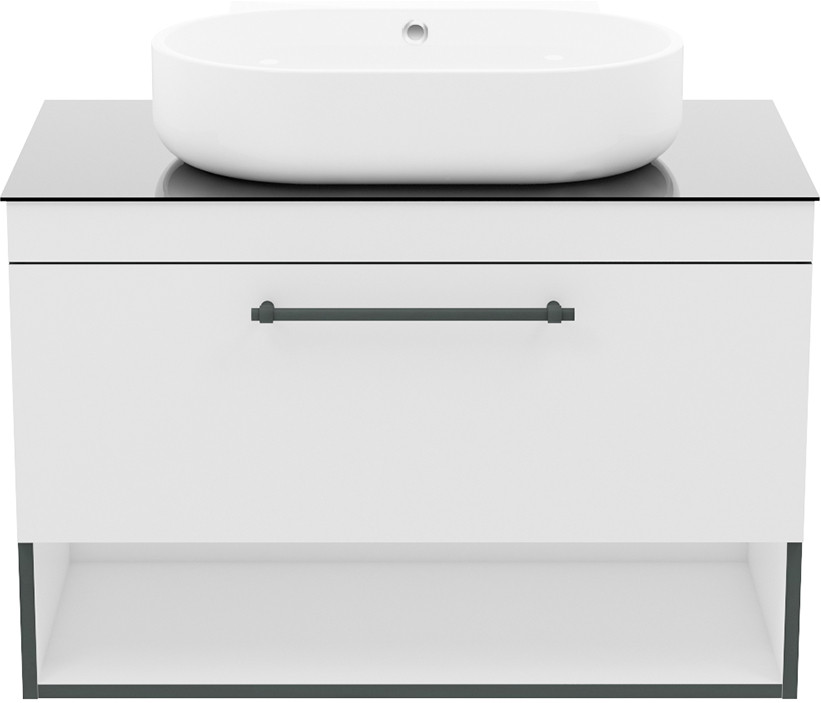 Тумба під умивальник Imprese Black Edge 90 f32119W