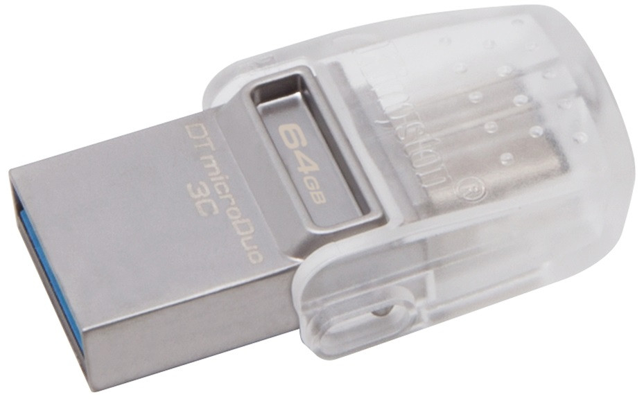 USB-флешка Kingston DataTraveler microDuo 3C 64Gb (DTDUO3C/64GB)