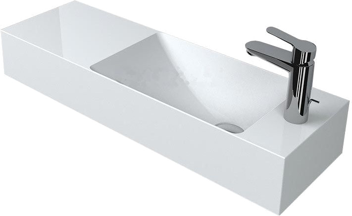 Умивальник Fancy Marble Trill 800 L 809 мм чаша ліворуч