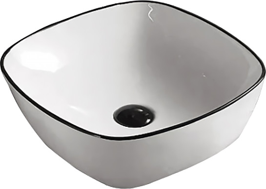 Умивальник Imprese Black Edge i11096