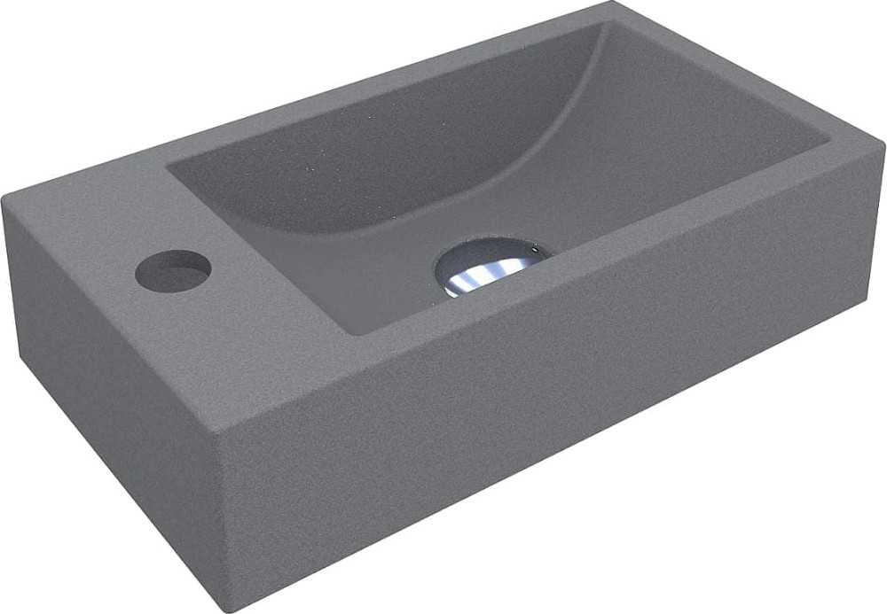 Умивальник Miraggio Faro R Mirastone 400 0001209 408 мм чаша праворуч
