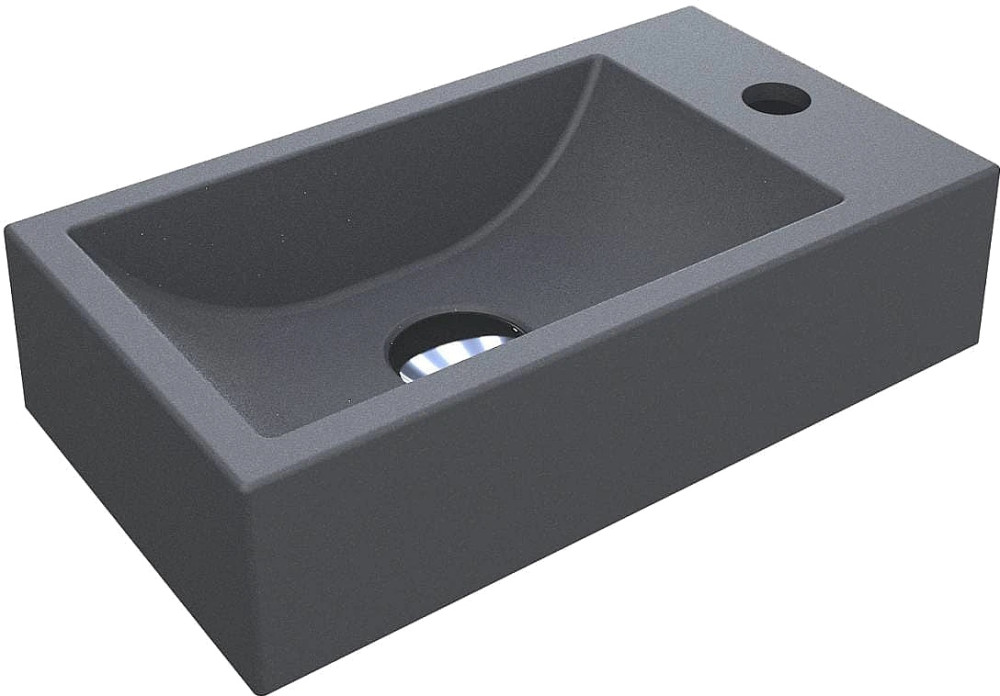 Умивальник Miraggio Faro L Mirastone 400 0001315 408 мм чаша ліворуч