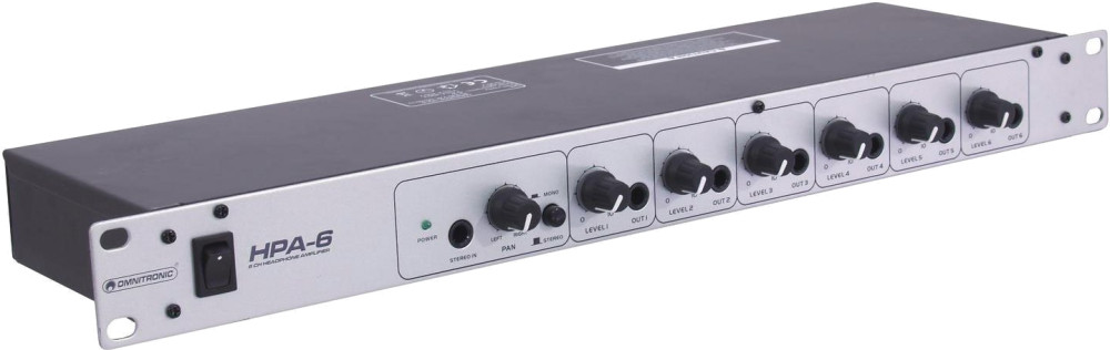 Підсилювач для навушників Omnitronic HPA-6