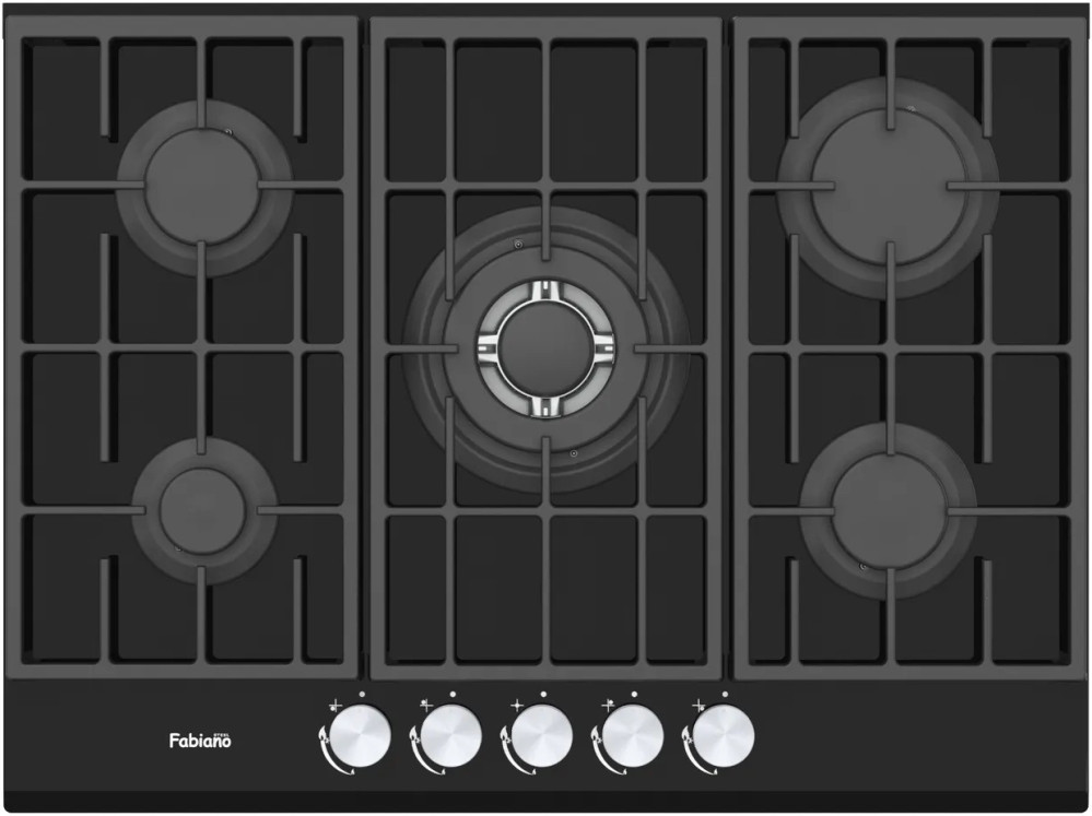 Варочная поверхность Fabiano FHG 8255 VGHT Black Glass