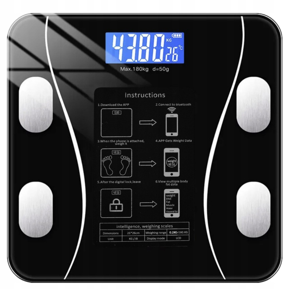 Ваги Ruhhy LCD Bathroom Scale