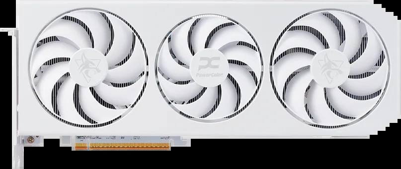 Видеокарта PowerColor Radeon RX 9070 XT Hellhound Spectral White 16GB (RX9070XT 16G-L/OC/WHITE)