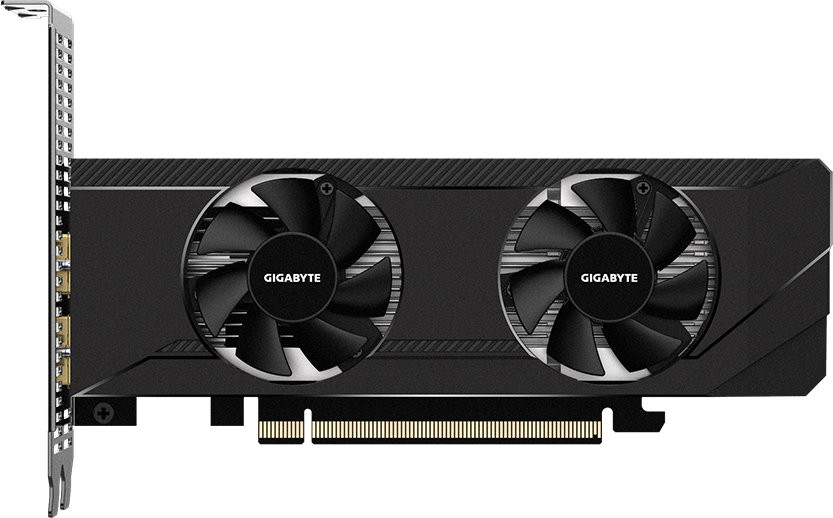 Видеокарта Gigabyte Radeon RX 6400 D6 Low Profile 4G (GV-R64D6-4GL)