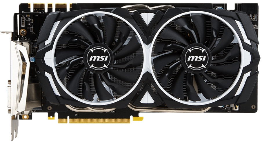 Видеокарта MSI GTX 1070 Armor 8G OC