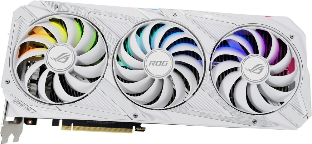 Видеокарта Asus GeForce RTX 3080 ROG Strix V2 White OC LHR (ROG-STRIX-RTX3080-O10G-WHITE-V2)