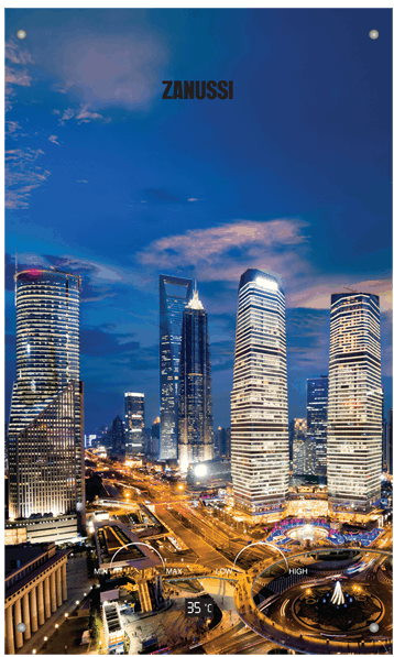 Проточный водонагреватель Zanussi GWH 10 Fonte Glass Metropoli