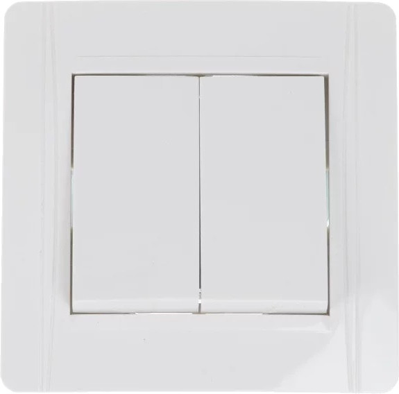 Вимикач Brille ZB-2V WH (L15-024)