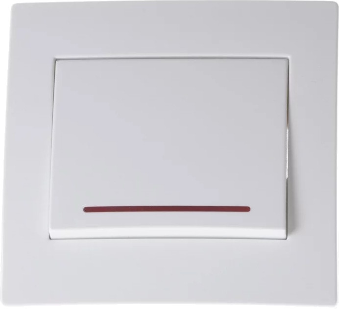 Вимикач Brille VB-1VL WH (L15-003)