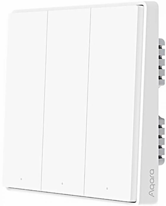 Выключатель Aqara Smart Light Switch Line-Neutral ZigBee Version Triple Button