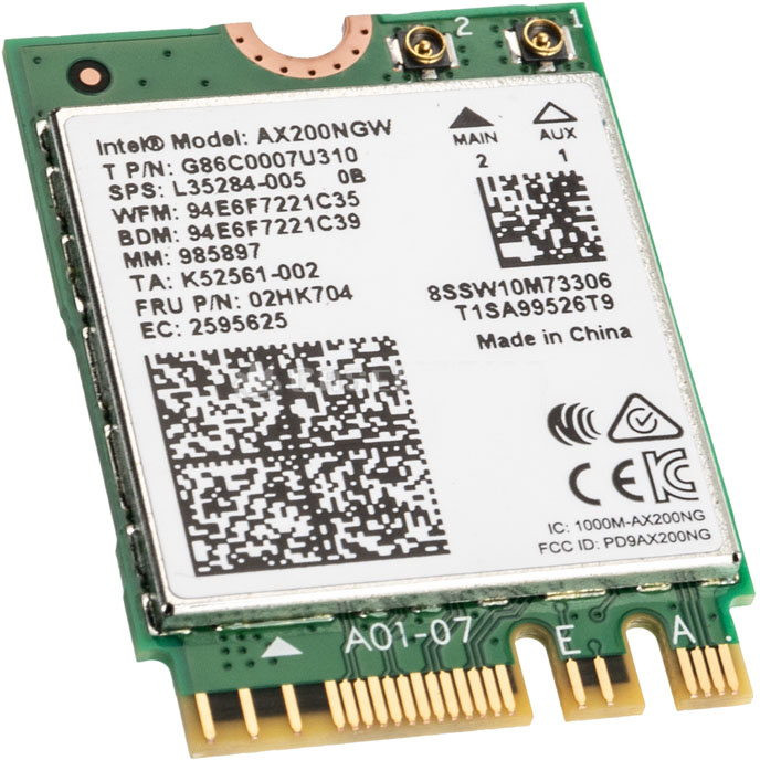 Wi-Fi-адаптер Intel Wi-Fi 6 AX200 Cyclone Peak (AX200NGW)
