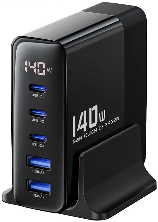 Зарядний пристрій Toocki Desktop GaN Charger 140W