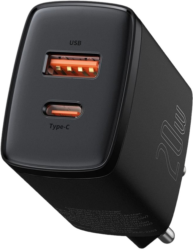 Зарядний пристрій BASEUS Compact Quick Charger UC 20W