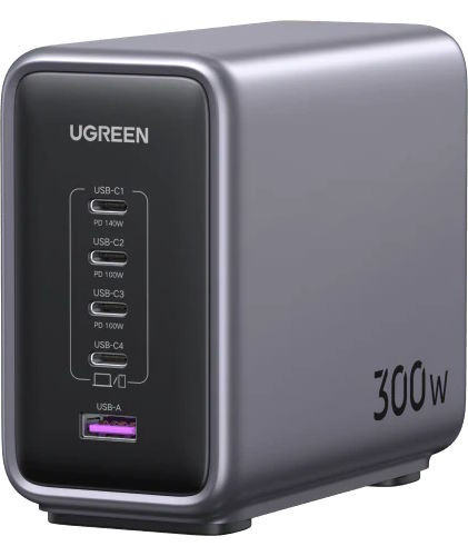 Зарядний пристрій Ugreen Nexode 300W USB C GaN Charger