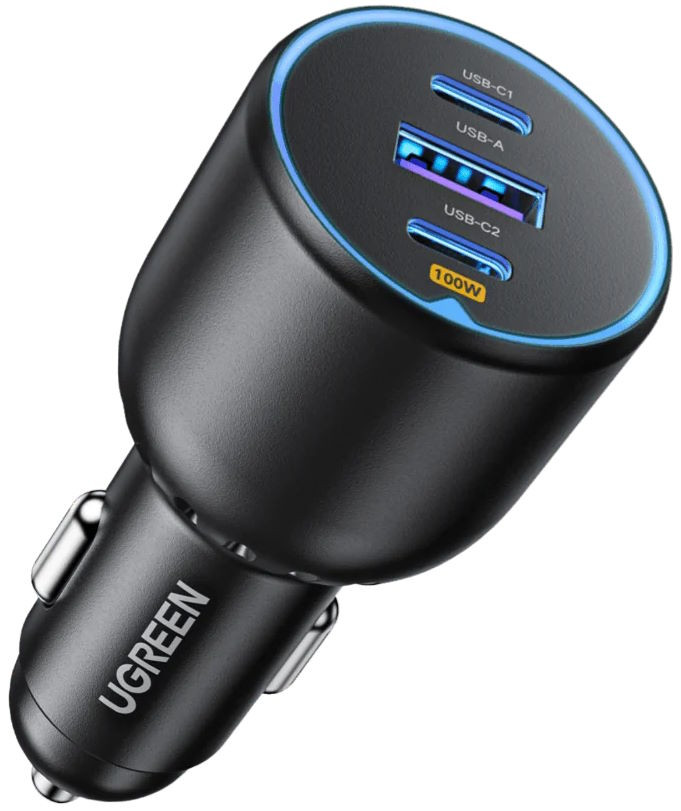 Зарядное устройство Ugreen Car Charger 3 Ports 130W PD