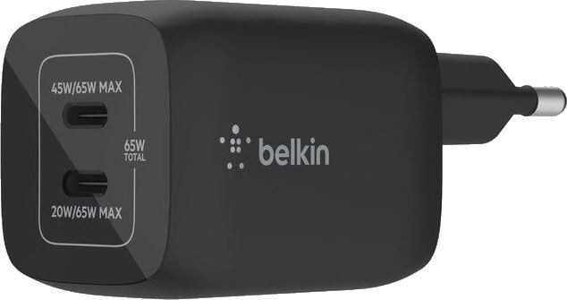 Зарядное устройство Belkin BoostCharge Pro 65W Dual Port USB-C GaN Wall Charger