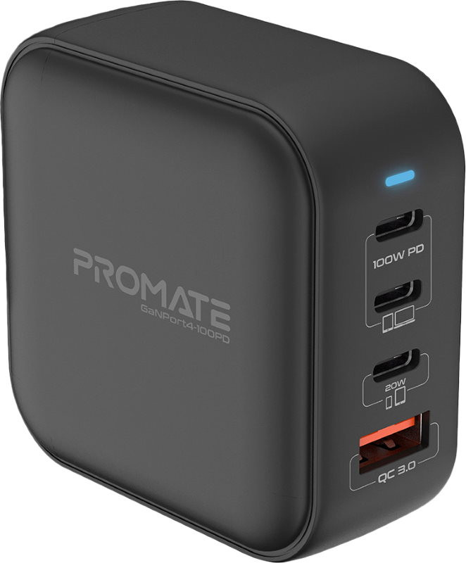 Зарядний пристрій Promate GaNPort4-100PD