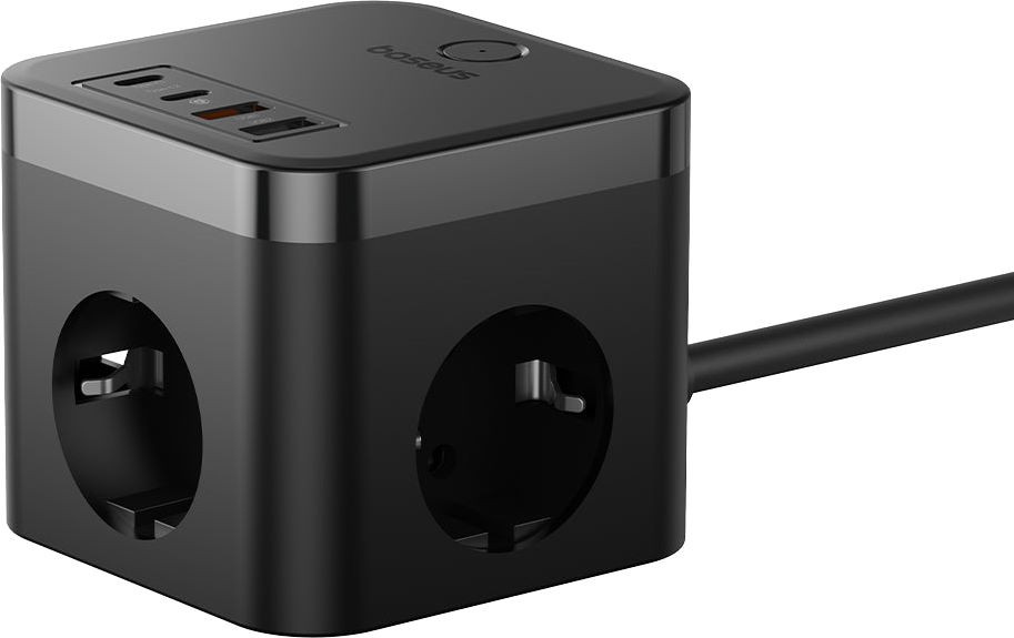 Зарядний пристрій BASEUS PowerCombo Cube 7-Ports Power Strip 30W