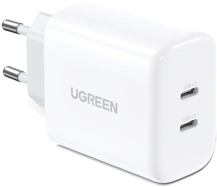 Зарядное устройство Ugreen 2xUSB C 40W Wall Charger