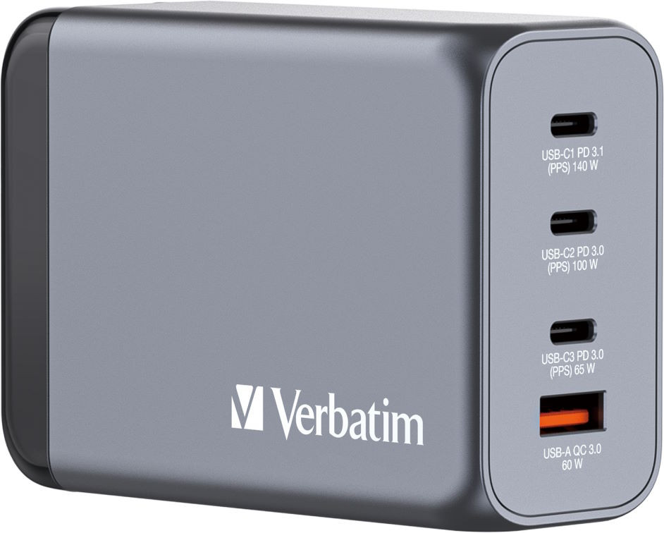 Зарядное устройство Verbatim 4-Port GaN Wall Charger 240W