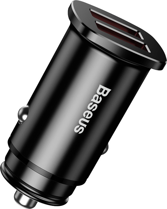 Зарядний пристрій BASEUS Square Metal 30W Dual Quick Car Charger