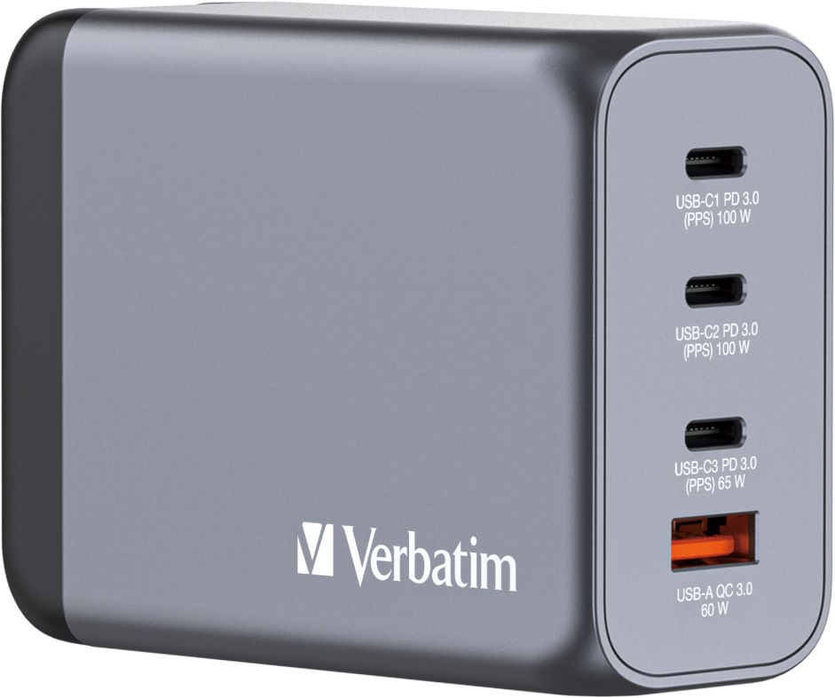 Зарядное устройство Verbatim 4-Port GaN Wall Charger 200W