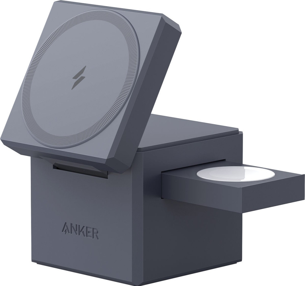 Зарядний пристрій ANKER MagGo Wireless Charging Station 15W 3-in-1 Cube