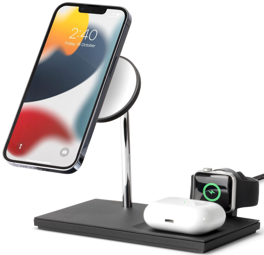 Зарядний пристрій Native Union Snap 3-in-1 Magnetic Wireless Charger