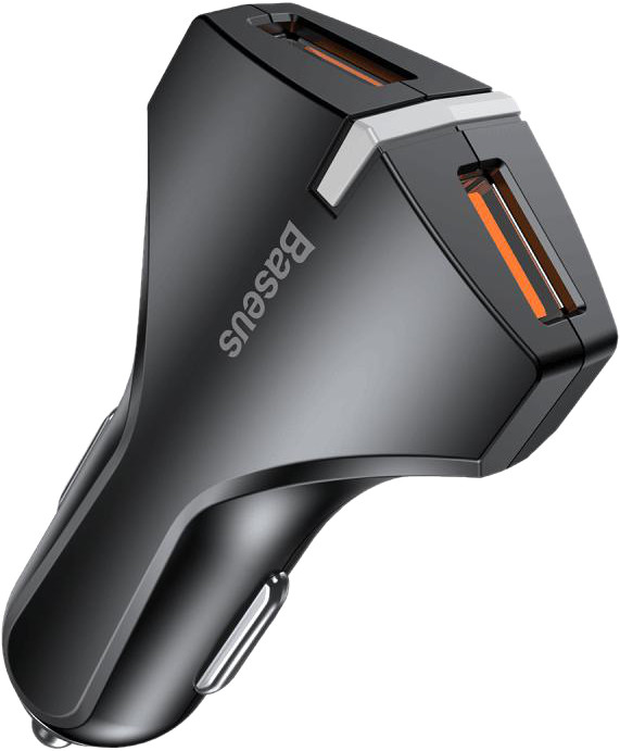 Зарядний пристрій BASEUS Small Rocket QC3.0 Dual-USB Car Charger