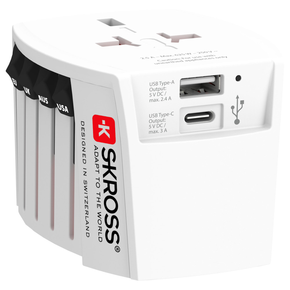 Зарядное устройство Skross MUV USB World Adapter
