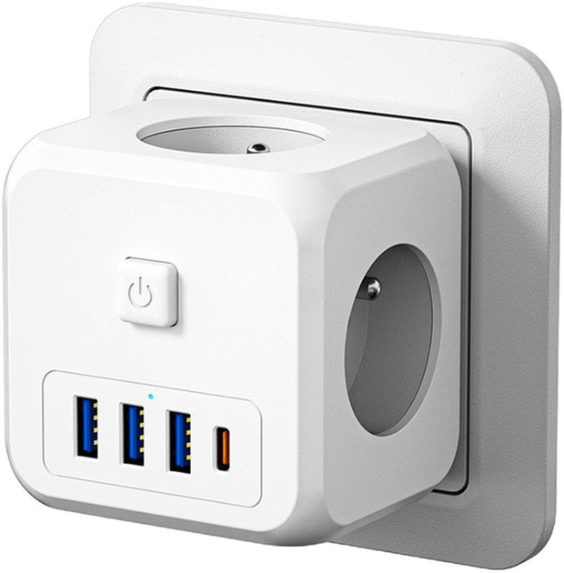 Зарядное устройство Essager Magic Cube 7in1 Wall Socket