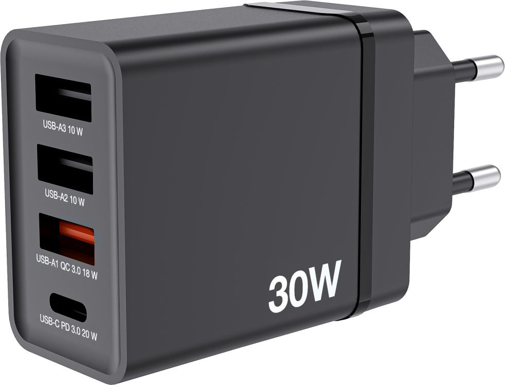 Зарядний пристрій Verbatim 4-Port USB Wall Charger 30W