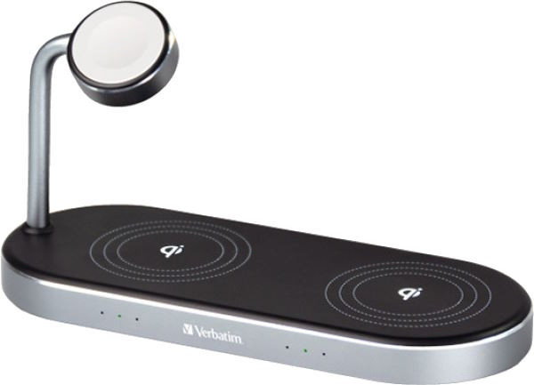 Зарядное устройство Verbatim 3-in-1 Dual Wireless Charging Pad