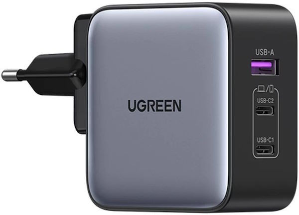 Зарядний пристрій Ugreen Nexode 65W GaN USB C 3-Port Charger