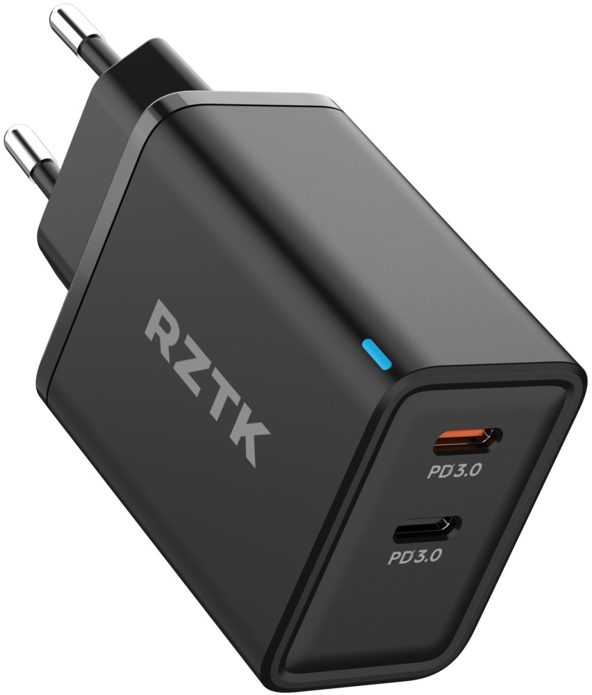 Зарядное устройство RZTK GaN2 65W 2xUSB-C