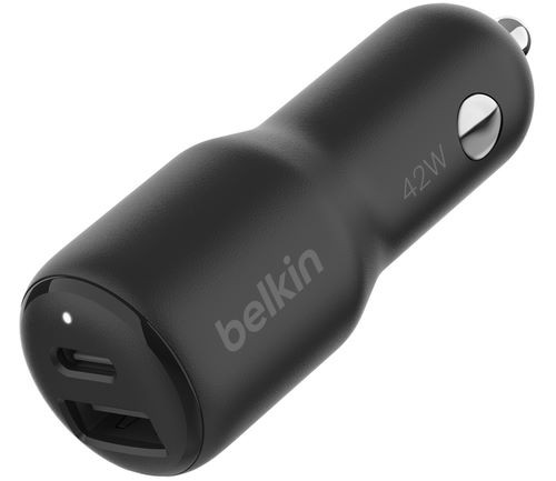 Зарядний пристрій Belkin BoostCharge Dual Car Charger 42W