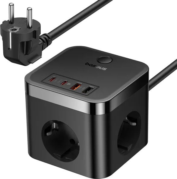 Зарядний пристрій BASEUS PowerCombo 3AC2U2C 30W