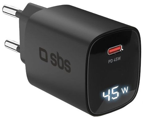 Зарядное устройство SBS LCD GaN PD45W USB-C